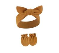 Copricapo comodo del cotone dell'involucro della testa del bambino con gli accessori dei capelli dei guanti anti-presa per il bambino