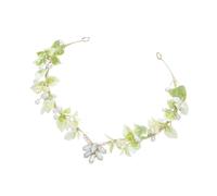 Copricapo con foglie e gocce sulla fronte, elegante, per sposa, triangolare, per matrimoni naturali e fotografie, Hobgoblin nella giungla