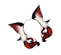Copricapo con orecchie cosplay con morbida fascia, Red