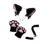 Copricapo con orecchie e zampe di gatto per feste a tema animali da night