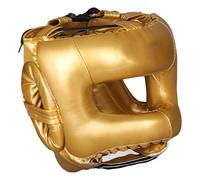 Copricapo da boxe in pelle PU Caschi da boxe Full Face Protezioni per la testa Attrezzature per il fitness per l'allenamento Kickboxing PU Leather Training Sparring Copricapo Caschi