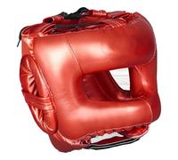 Copricapo da boxe in pelle PU Caschi da boxe Full Face Protezioni per la testa Attrezzature per il fitness per l'allenamento Kickboxing PU Leather Training Sparring Copricapo Caschi