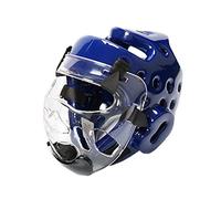 Copricapo da Boxe per Bambini Kickboxing Casco Integrale Allenamento Sparring Protezione Testa Blu XL