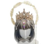 Copricapo da chiesa, elegante corona da dea, fascia per capelli per feste di addio al nubilato, accessorio per capelli, per adulti, per donne, matrimoni