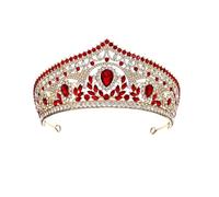 Copricapo da donna alla moda con strass corona classica accessori per abito da festa, Misura unica, Strass