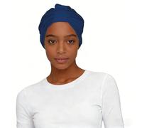 Copricapo da donna con stampa con bandiera del Vermont, turbante per il cancro, berretto elastico per la testa, nero