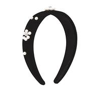 Copricapo da donna, gioielli for capelli Corona diademi for donne Fasce for capelli ape for donne Fascia barocca con strass in cristallo Perla simulata Fascia larga for capelli Corona di fiori femmini