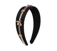 Copricapo da donna, gioielli for capelli Corona diademi for donne Fasce for capelli ape for donne Fascia barocca con strass in cristallo Perla simulata Fascia larga for capelli Corona di fiori femmini