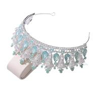 Copricapo da donna, gioielli for capelli Corona diademi for donne Lusso Foresta Rosa Blu Opale Cristallo Diademi da sposa Corona reale della regina Strass Spettacolo Diadema Accessori for capelli da s