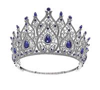 Copricapo da donna, gioielli for capelli, corona, diademi for donne, Miss Universo, a forma di cuore, diademi nuziali, regina reale, grandi corone for le donne, accessori for capelli da sposa, strass,