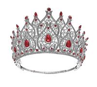 Copricapo da donna, gioielli for capelli, corona, diademi for donne, Miss Universo, a forma di cuore, diademi nuziali, regina reale, grandi corone for le donne, accessori for capelli da sposa, strass,