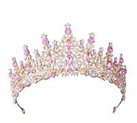 Copricapo da donna, gioielli for capelli, corona diademi for donne, rosa, rosa, blu, viola, diademi di cristallo, sposa, matrimonio, corone di strass for le donne, accessori for capelli da festa, diad
