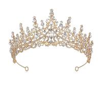 Copricapo da donna, gioielli for capelli Diademi corona for donna Diademi nuziali for la sposa Corone e diademi di cristallo Fascia barocca for ragazza Accessori for capelli tiara regina con strass (C