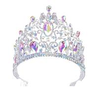 Copricapo Da Principessa Coronata Regina, Fascia Con Strass, Gioielli For Capelli Da Sposa, Diademi Nuziali Delicato Confortevole