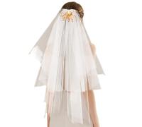 Copricapo da sposa Copricapo fatto a mano con perline Copricapo da viaggio for la luna di miele(Gold)