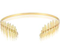 Copricapo da sposa in foglia d'oro - Corona delle dee regolabile con delicata foglia di metallo, elegante accessorio per capelli da donna, L, Metallo non prezioso, Nessuna pietra preziosa