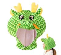 Copricapo del drago dei cartoni animati - Costume traspirante, accessorio per cosplay, lunga durata, gioco di ruolo | Prodotto di qualità Copertura creativa della testa del drago per il divertimento d