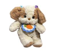 Copricapo di buona notte cucciolo bambola cane addormentato bambola giocattolo ragazza regalo lupo set in due pezzi (B, 30 cm)
