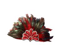 Copricapo di piume artificiali, cappello indiano per spettacoli di danza