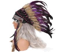 Copricapo Di Piume Indiane, Cappello Da Capo Indiano Nativo Americano Per