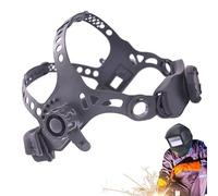 Copricapo di ricambio - Fascia per casco con foro quadrato, maschera per saldatore, fascia regolabile, maschera per saldatore per saldatura solare auto oscurante, accessori per casco, nero e bianco