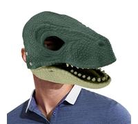 Copricapo dinosauro mobile, maschera dinosauro di Halloween con design mobile della bocca e della mascella Tyrannosaurus Rex
