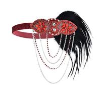 Copricapo Fascia Flapper Copricapo Copricapo Moda 1920 Accessori Per Capelli Per Il Cappello Del Partito Fiore Nastro Della Maglia Sulla Fascia