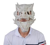 Copricapo in lattice con drago, per adulti, maschera scheletrica a forma di dinosauro, per Halloween, cosplay, feste, paura, gioco di ruolo e notte