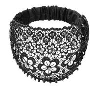 Copricapo In Pizzo Boho - Ampia Fascia Floreale, Accessorio Per Sciarpa Per Capelli, Morbida Ed Elastica Confortevole, Donne Ragazze Yoga Palestra Corsa Allenamento Acconciatura, Fascia Per Cap
