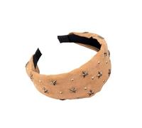 Copricapo in tessuto elasticizzato con fascia per capelli a stella tagliente, comodo da indossare ogni giorno, accessorio unisex, copricapo da festa casual