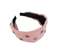 Copricapo in tessuto elasticizzato con fascia per capelli a stella tagliente, comodo da indossare ogni giorno, accessorio unisex, copricapo da festa casual