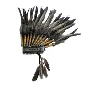 Copricapo Indiano Con Piume Artificiali Per Le Celebrazioni Dei Festival