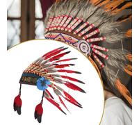 Copricapo indiano nativo americano, accessori per la testa per spettacoli di