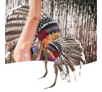 Copricapo indiano nativo americano, cappello da capo per il carnevale, il