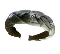 Copricapo intrecciato per diversi scenari, alto Chaplet Comfort Plan, gruppo di capelli unisex per sport, incidenti di famiglia, antiscivolo, ampio tessuto copricapo