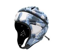 Copricapo morbido imbottito in schiuma EVA, riduce gli scontri, regolabile, con sottogola per casco protettivo da calcio 7