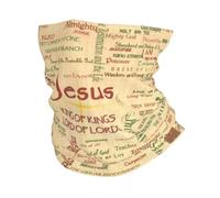 Copricapo Multifunzione Riferimenti biblici di Gesù Fascia invernale Scaldacollo Sciarpa tubolare Religiosa Cristiana Divina Misericordia Bandana per il viso Ghetta