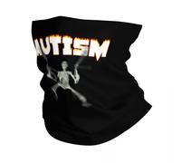 Copricapo Multifunzione Scaldacollo invernale con fascia per capelli e scaldacollo da donna e da uomo con meme sullo scheletro autistico sciarpa tubolare da escursionismo e corsa bandana per il viso