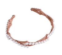Copricapo multiuso impreziosito con perle, facile da regolare e da usare, accessorio per capelli per un look elegante e casual, come descritto