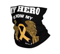 Copricapo My Hero Is Now My Angel Appendix Cancer Awareness White Resistente alla Polvere Face-Mask Protezione UV Paracollo per attività All'Aperto Sport Yoga 2 Pezzi