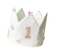 Copricapo per bambine con design reale 3D, cappello per primo compleanno, morbido copricapo per compleanno, fotografia, accessorio essenziale per il compleanno del bambino
