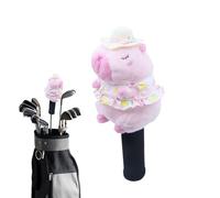 Copricapo per club da golf, custodia in peluche con design animale, custodia da club numerata 3 e 5, accessorio da golf per uomini e donne, regalo per vacanze, di partenza