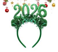 Copricapo per feste, 2026 con glitter - Felice Anno Nuovo Insel Party Decorazioni - Per eventi festivi, costume da Booth Home - Classroom per interni adulti e donne Fra