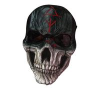 Copricapo per il viso di Halloween, copertura facciale guerriero terrorismo, realistico raccapricciante copertura per il viso a testa piena, Halloween, copertura facciale in lattice per