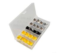 Copricapo per la costruzione di mosche, 20 pezzi, materiale per la costruzione di mosche con stelle filanti in metallo, per uso resistente all'usura a lungo termine nella pesca a mosca (grande)