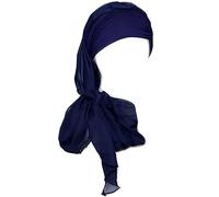 Copricapo per le donne Beanie Head Sciarpa per il sonno calvo Avvolge Cappelli Cancro Turbans, Colore: blu navy., Taglia unica