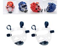 Copricapo Per Maschera Da Taekwondo Trasparente Da 2 Pezzi, Visiera Protettiva