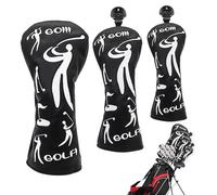 Copricapo per mazza da golf - Protezione in 3 pezzi per putter - Copertura per golf Driver, per uomini e donne, per uso interno, all'aperto e sul prato durante il gioco di golf