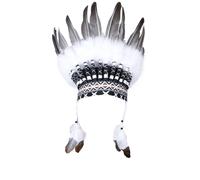 Copricapo Piumato a Ventaglio Cappello Piumato Intrecciato per Teatro