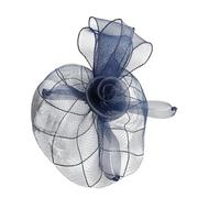 Copricapo regolabile Teaparty per le donne con disegni floreali in tulle trasparente clip per capelli doccia nuziale per eventi di nozze